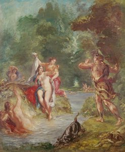 Le quattro stagioni, estate: Diana e Atteone, 1862 da Ferdinand Victor Eugene Delacroix