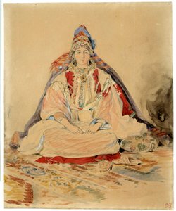 Il matrimonio ebraico di Tangeri. Disegno ad acquerello di Eugène Delacroix da Ferdinand Victor Eugene Delacroix