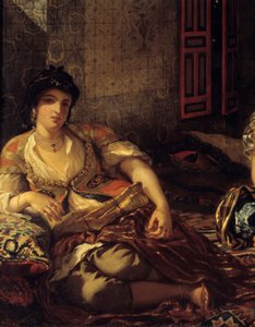 Le donne di Algeri nel loro appartamento (dettaglio)