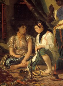 Le donne di Algeri nel loro appartamento (dettaglio) da Ferdinand Victor Eugene Delacroix