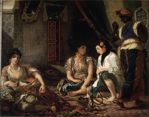 Le donne di Algeri nei loro appartamenti da Ferdinand Victor Eugene Delacroix