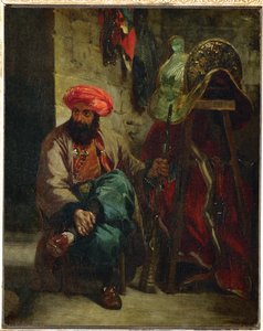 Turco con sella ... da Ferdinand Victor Eugene Delacroix