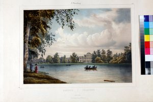 Il Palazzo Yelagin a San Pietroburgo da Ferdinand Victor Perrot