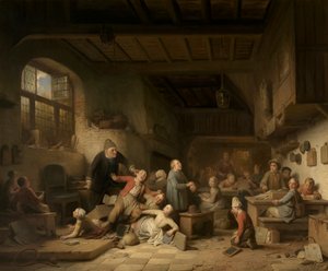 Scuola del villaggio da Ferdinand de Braekeleer