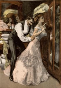Davanti alla Redoute. / Quanto tempo impiega una donna a vestirsi poco da Ferdinand von Reznicek