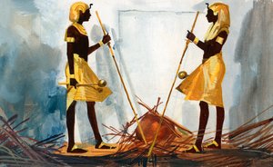 Le due sentinelle che sorvegliano la tomba di Tukankhamon