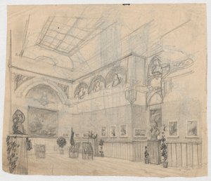 Mostra con dipinti di Ferdynand Ruszczyc, verso: dettagli dell