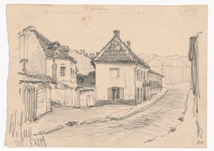 Vicolo dei conciatori a Vilnius da Ferdynand Ruszczyc
