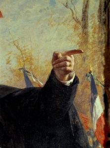 Mano. (dettaglio) Ritratto di Paul Deroulede (1846-1914), militante nazionalista francese, che punta il dito da Fernand Cormon
