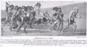 Migrazione di una Tribù, illustrazione da 