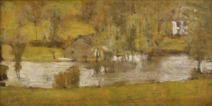 A Fosset; La Crue, 1881 da Fernand Khnopff