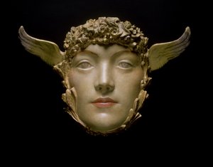 Una maschera, c.1897 da Fernand Khnopff