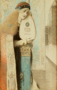 Un Musicista, c.1899 da Fernand Khnopff
