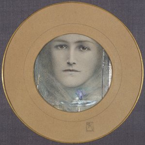 Occhi Marroni e un Fiore Blu