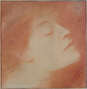 Testa di una donna, 1892 da Fernand Khnopff