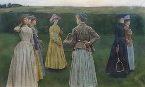 Memorie (Tennis su prato) da Fernand Khnopff