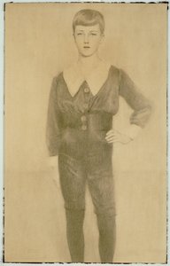 Principe Leopoldo del Belgio, Duca di Brabante, 1913 da Fernand Khnopff
