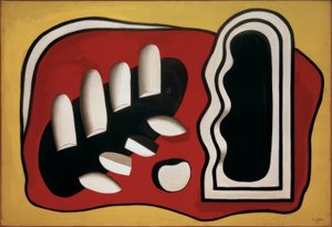 Composizione sfondo giallo da Fernand Leger