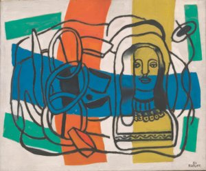 Composizione con statuetta da Fernand Leger