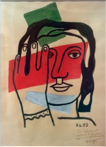 "Testa di donna (Frauenkopf)" da Fernand Leger