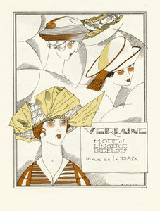 Pubblicità per Verlaine, Modes, Lingerie, Bibelots, pub. 1914