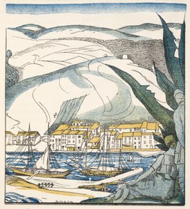 Antibes, da Gazette de Bon Ton, pub. 1920 da Fernand Siméon