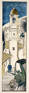 Strada ad Antibes da Gazette de Bon Ton, pub. 1920