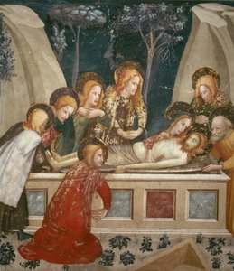 Gesù nel sepolcro con gli apostoli e sua madre da Ferrer Bassa