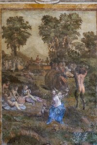 "Raccolto" (dettaglio dal Camerino dei Baccanali) da Filippino (and workshop) Lippi