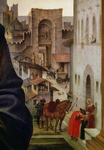 Pala Nerli, (dettaglio della porta di San Frediano a Firenze)