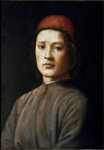 Ritratto di un giovane con cappello rosso