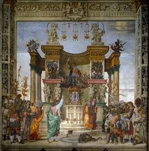 San Filippo esorcizza il drago dal tempio di Hierapolis da Filippino Lippi