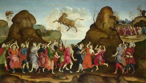 Adorazione del Dio Toro Egiziano, Apis (ca. 1500)