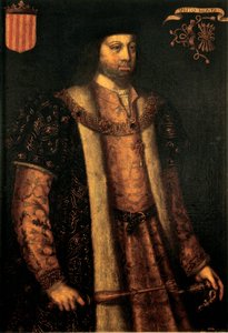 Ritratto del Re Cattolico Ferdinando II di Aragona (1479-1516) da Filippo Ariosto