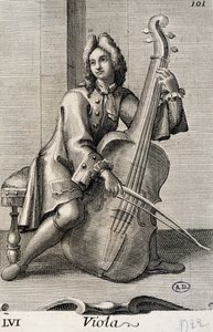 Uomo che suona la viola da Filippo Bonanni