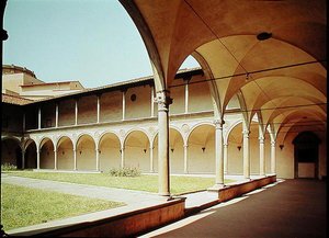 Veduta dei chiostri, 1429-46 da Filippo Brunelleschi