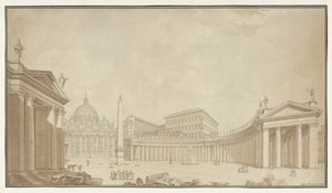 Veduta di Piazza San Pietro a Roma da Filippo Citaroni