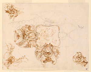 Progetto per il soffitto del Salone di Stupinigi (Sala principale della Palazzina di Caccia)
