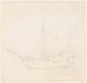 Disegno, Una nave a vela, 1780 ca. da Filippo Marchionni