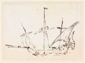 Disegno, Una nave a vela, 1770-1800 da Filippo Marchionni