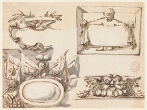 Disegno, Uno scudo, un trofeo, un