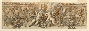 Disegno, decorazione di un fregio, 1770 ca. da Filippo Marchionni
