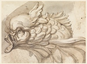Disegno, Testa di un delfino, ca. 1775