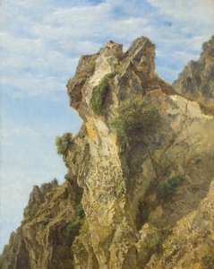 Una rupe costiera di Amalfi da Filippo Palizzi