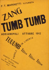 Copertina del libro di Filippo Tommaso Marinetti "Zang Tumb Tumb" da Filippo Tommaso Emilio Marinetti