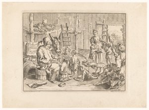 Pulcinella come maestro di scuola da Filippo Vasconi