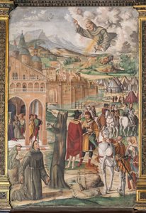 Il Santo appare al beato Luca Belludi predicendo la liberazione di Padova, Scuola del Santo da Filippo da Verona