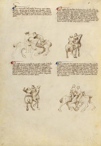 Combattimento equestre disarmato da Fiore Furlan dei Liberi da Premariacco