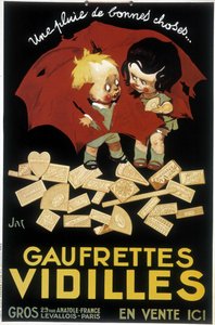 Pubblicità francese per Wafer Vidilles (poster)