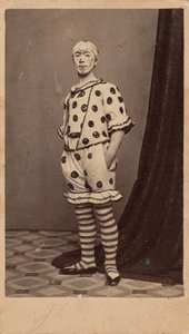 Ritratto di clown, c. 1863 (foto) da Fisher Brothers